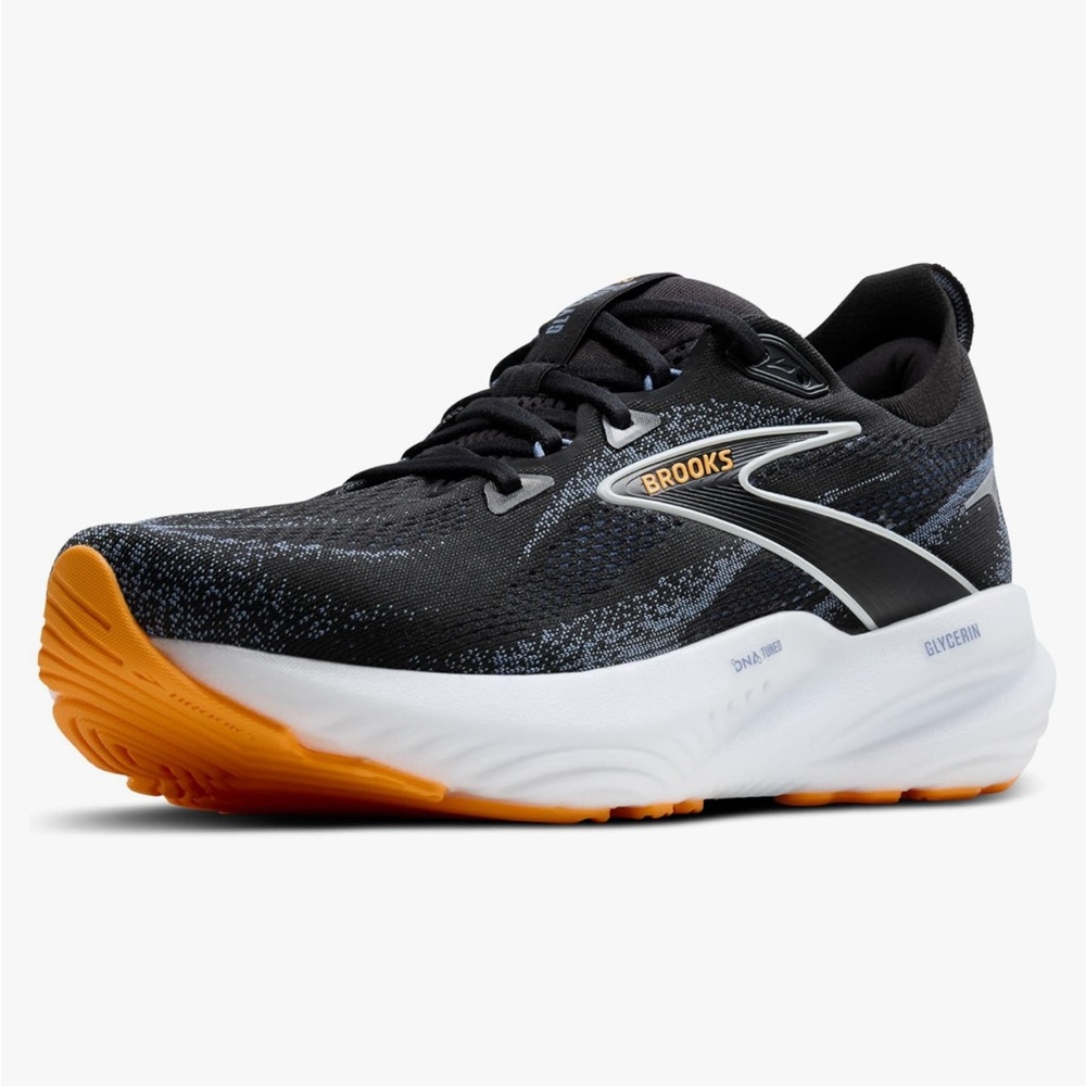 Brooks Men's Black and Orange Athletic Shoes